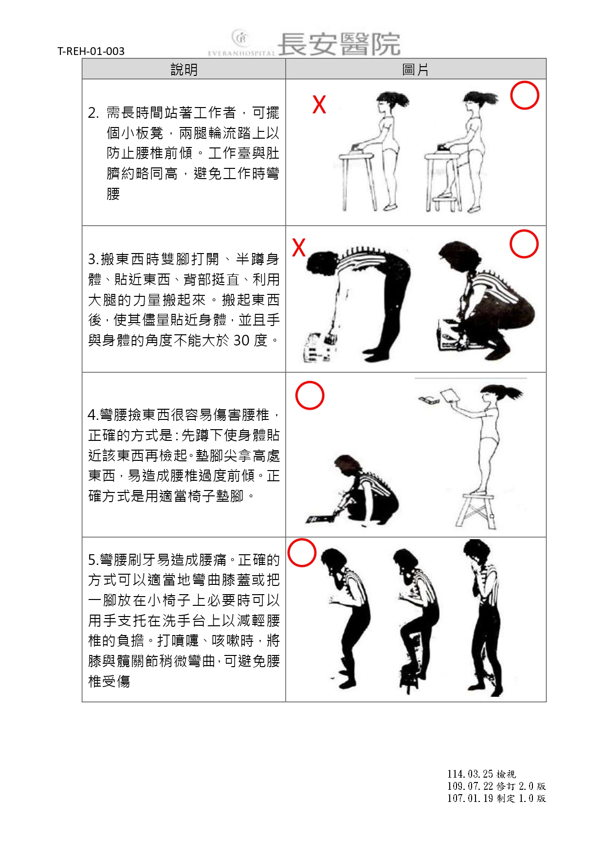 台中長安醫院復健科衛教 - 如何避免腰酸背痛-正確的姿勢 (第 4 頁)
