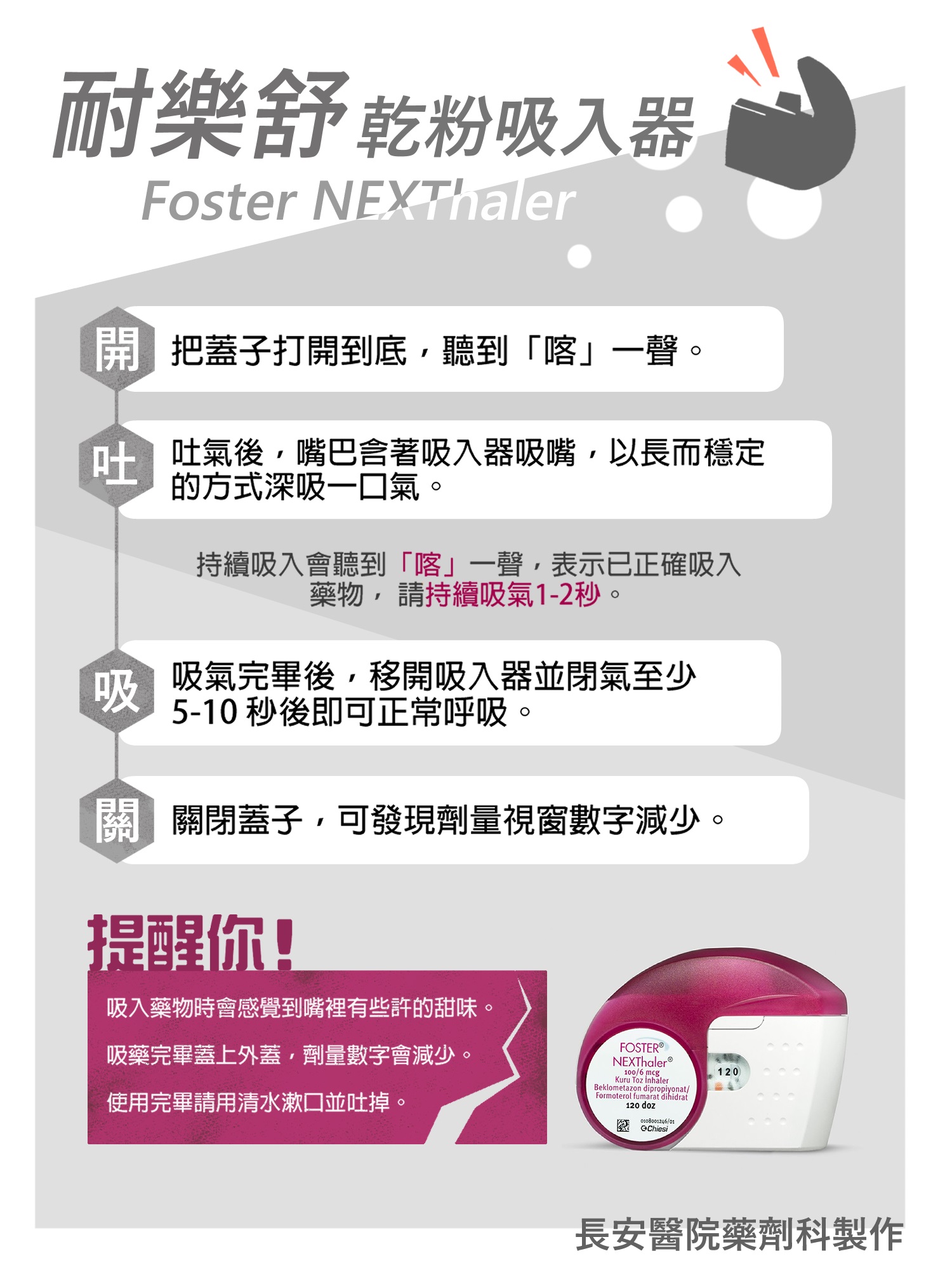 台中長安醫院藥局衛教 - 常見吸入器使用須知 (第 2 頁)