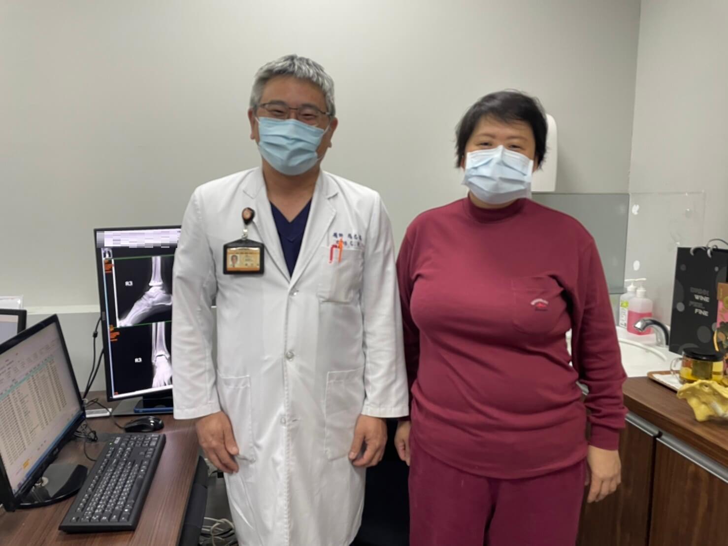 腳踝受傷未治療 「全踝關節置換術」讓婦人不再跛腳