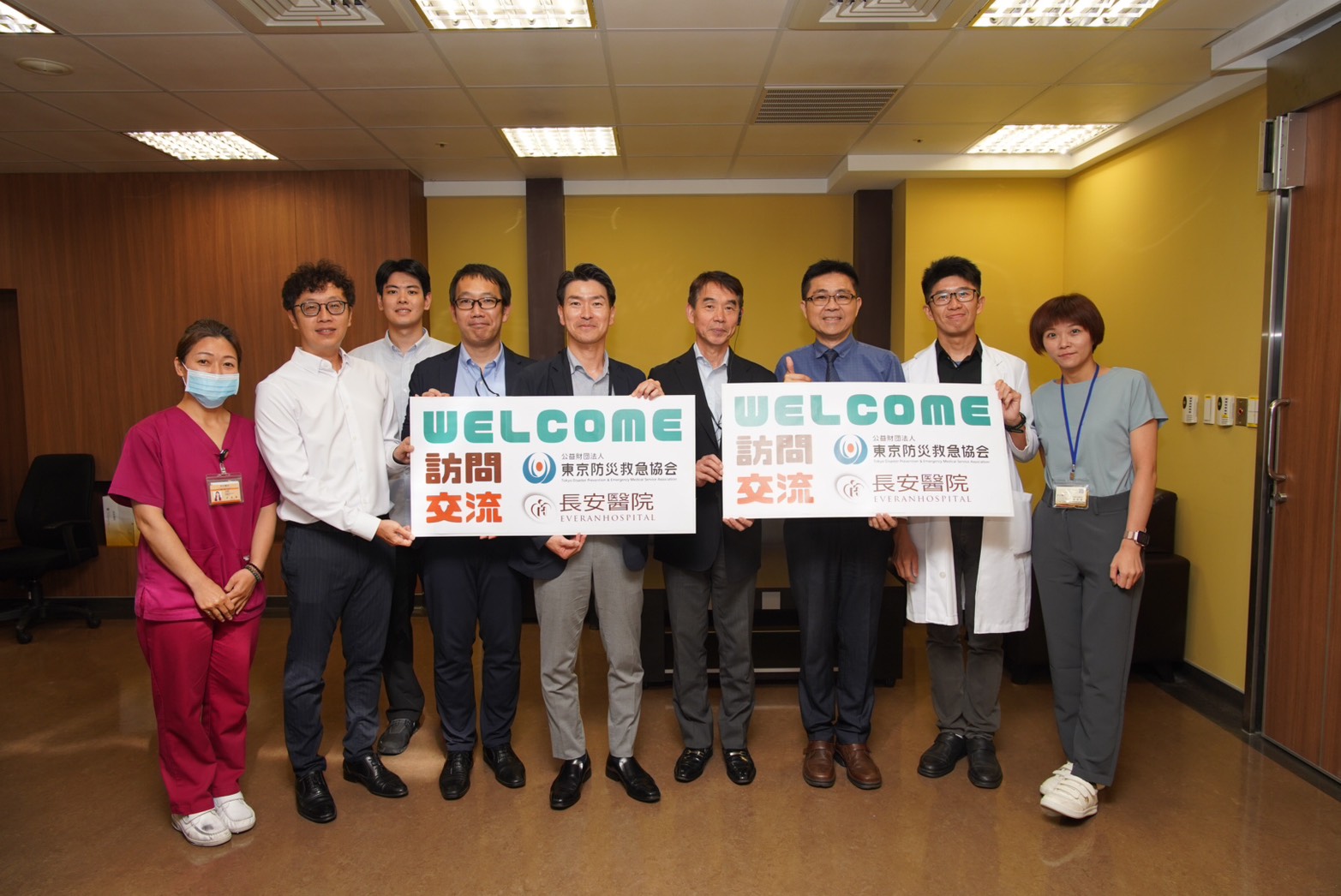 東京防災協會跨海取經，參訪長安醫院！ 急救本部長大讚：高效率醫療服務打造宜居社區